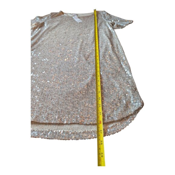 BB Dakota by Steve Madden | Silver Hit the Lights Sequin Shift Dress NWT | XL - Picture 12 of 14